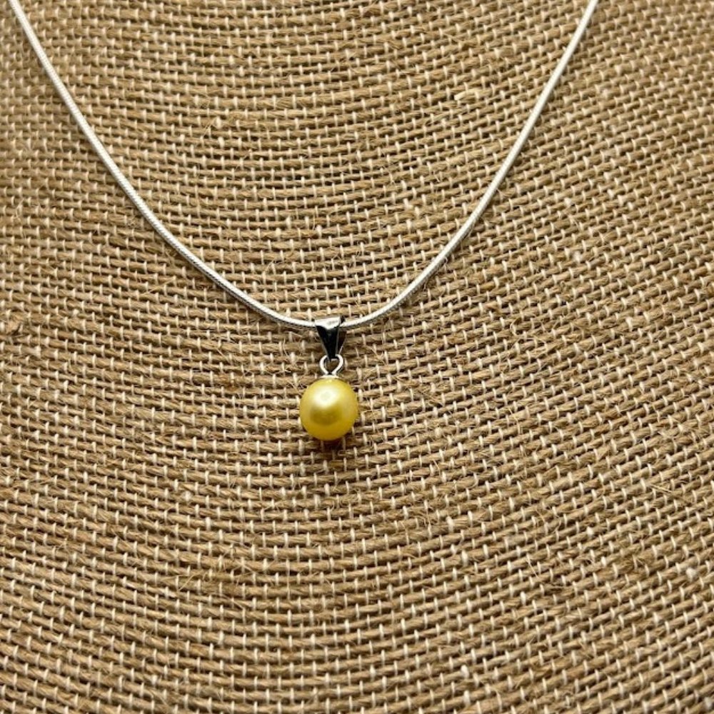 Genuine Pearl Drop Necklace